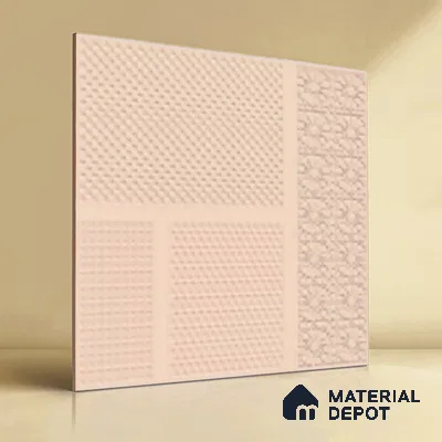 TL 04231 Linen Punch Matte Finish 600x600 mm Full Body Vitrified Wall & Floor Tile - 9 mm (Random 4)