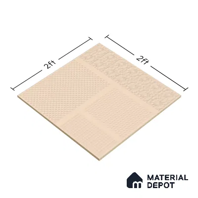 TL 04231 Linen Punch Matte Finish 600x600 mm Full Body Vitrified Wall & Floor Tile - 9 mm (Random 4)