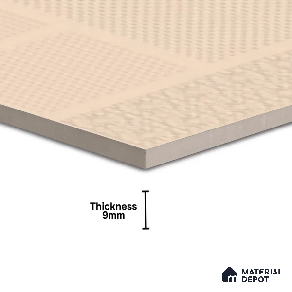 TL 04231 Linen Punch Matte Finish 600x600 mm Full Body Vitrified Wall & Floor Tile - 9 mm (Random 4)