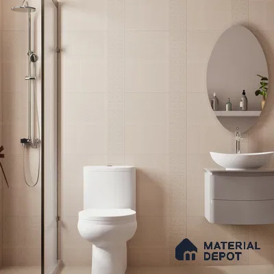 TL 04231 Linen Punch Matte Finish 600x600 mm Full Body Vitrified Wall & Floor Tile - 9 mm (Random 4)