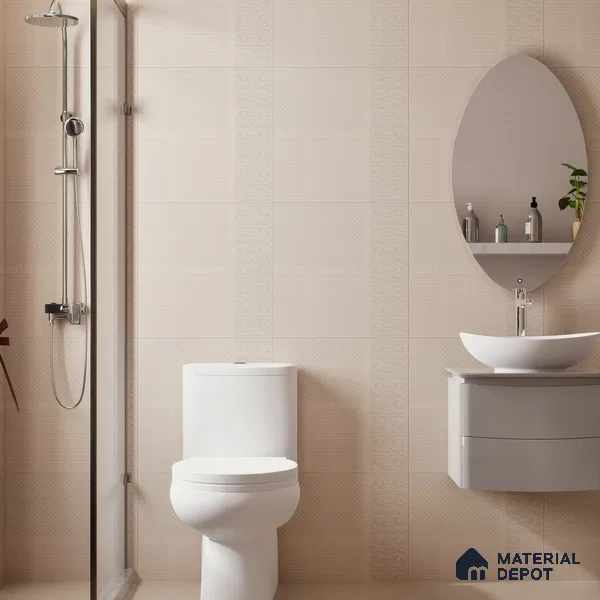 TL 04231 Linen Punch Matte Finish 600x600 mm Full Body Vitrified Wall & Floor Tile - 9 mm (Random 4)