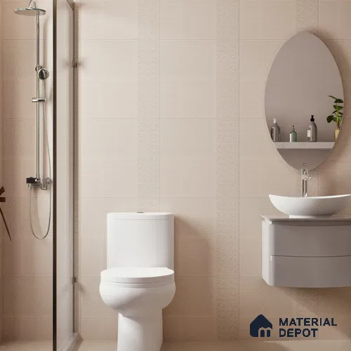 TL 04231 Linen Punch Matte Finish 600x600 mm Full Body Vitrified Wall & Floor Tile - 9 mm (Random 4)