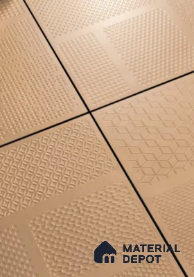 TL 04232 Sandal Punch Matte Finish 600x600 mm Full Body Vitrified Wall & Floor Tile - 9 mm (Random 4)