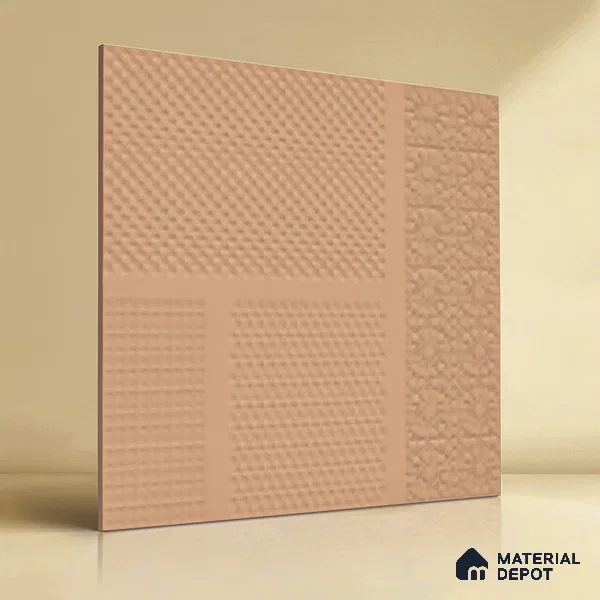 TL 04232 Sandal Punch Matte Finish 600x600 mm Full Body Vitrified Wall & Floor Tile - 9 mm (Random 4)