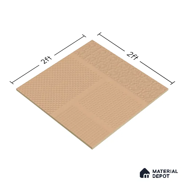 TL 04232 Sandal Punch Matte Finish 600x600 mm Full Body Vitrified Wall & Floor Tile - 9 mm (Random 4)