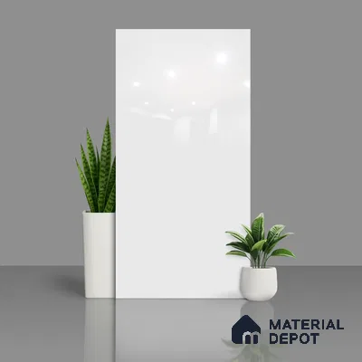 TL 04230 D Super White Crystal Finish 1200x600 mm Full Body Vitrified Wall & Floor Tile - 9 mm