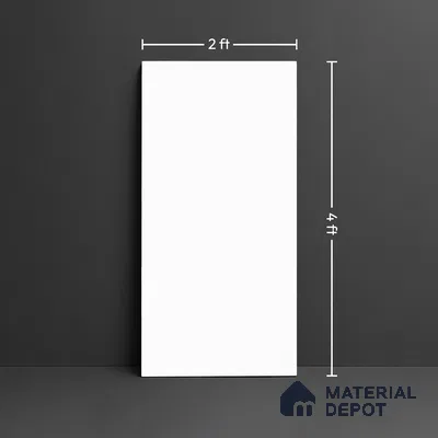 TL 04230 D Super White Crystal Finish 1200x600 mm Full Body Vitrified Wall & Floor Tile - 9 mm