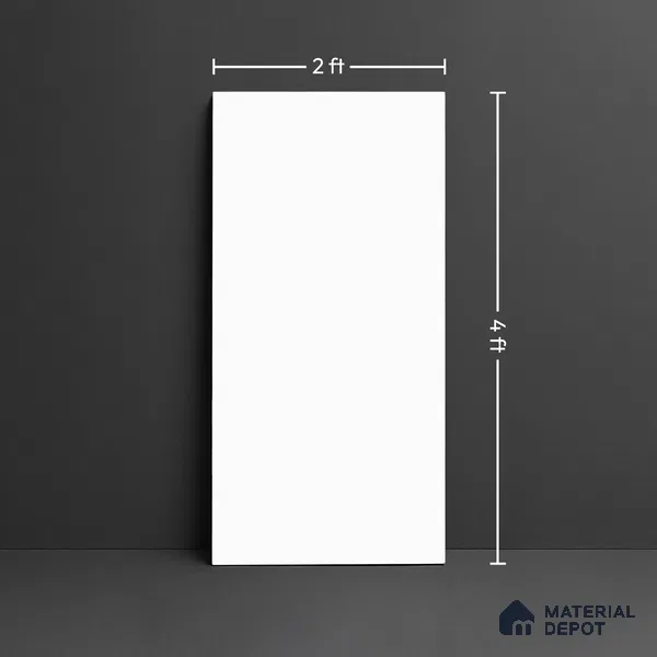 TL 04230 D Super White Crystal Finish 1200x600 mm Full Body Vitrified Wall & Floor Tile - 9 mm