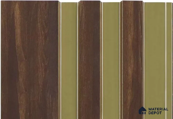 Brown Wooden Louver MRL 101 9.5 ft x 4.7 inch Charcoal Panel - 20 mm | Suitable for Feature Wall, TV Unit & Living Room | Width is Subjected to 5% Variation