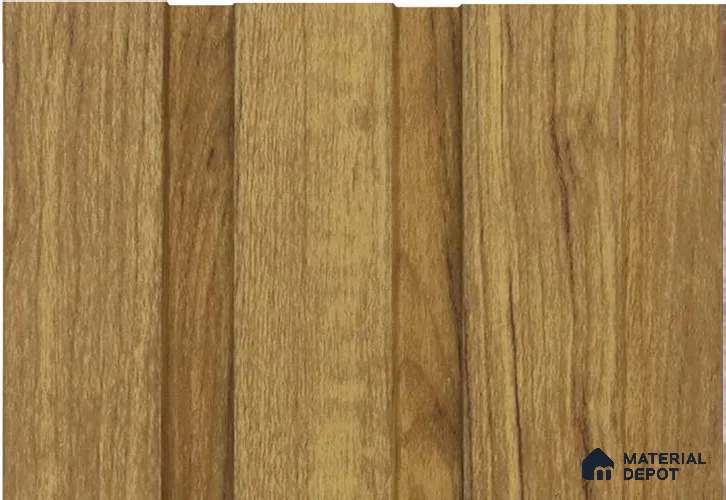 Brown Wooden Louver MRL 124 9.5 ft x 4.4 inch Charcoal Panel - 12 mm | Suitable for Feature Wall, TV Unit & Living Room | Width is Subjected to 5% Variation