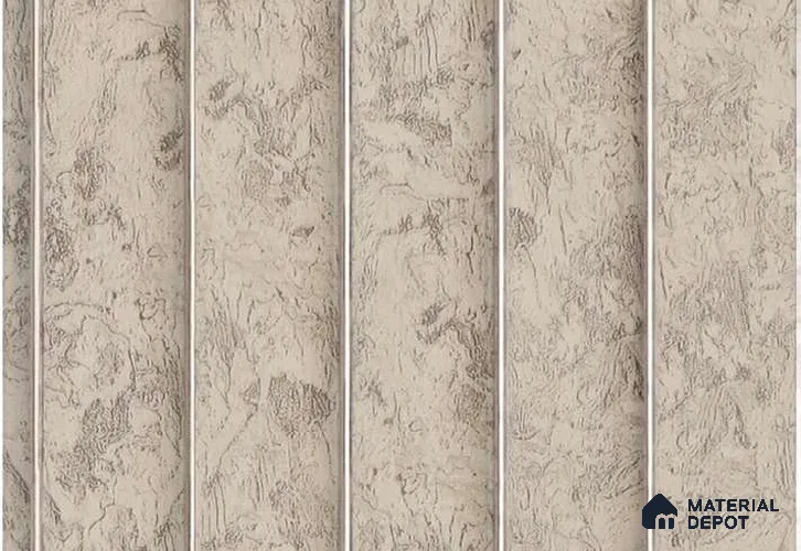 Cream Marble Louver MRL 142 9.5 ft x 4.6 inch Charcoal Panel - 11 mm | Suitable for Feature Wall, TV Unit & Living Room | Width is Subjected to 5% Variation