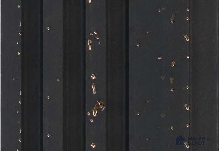 Black Marble Louver MRL 151 9.5 ft x 4.7 inch Charcoal Panel - 12 mm | Suitable for Feature Wall, TV Unit & Living Room | Width is Subjected to 5% Variation