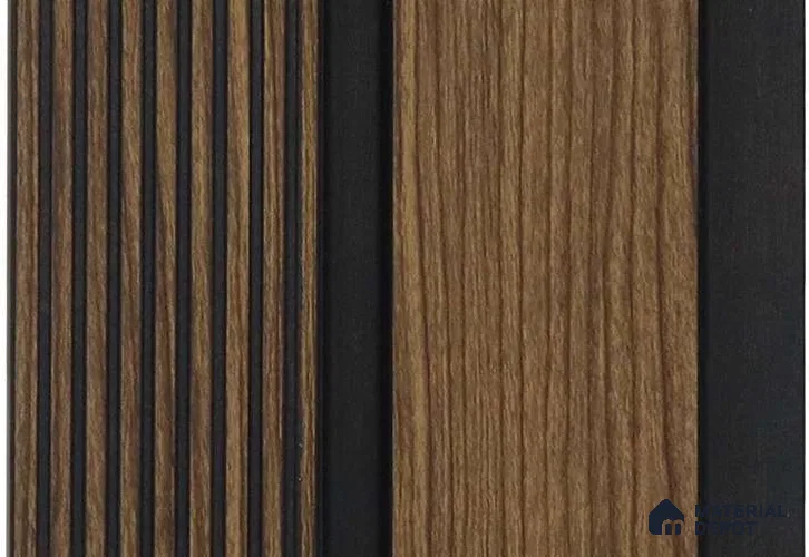 Brown Wooden Louver MRL 171 9.5 ft x 4.8 inch Charcoal Panel - 12 mm | Suitable for Feature Wall, TV Unit & Living Room | Width is Subjected to 5% Variation