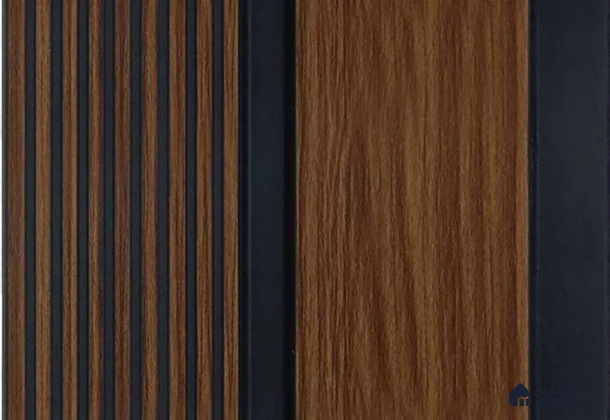 Brown Wooden Louver MRL 173 9.5 ft x 4.8 inch Charcoal Panel - 12 mm | Suitable for Feature Wall, TV Unit & Living Room | Width is Subjected to 5% Variation
