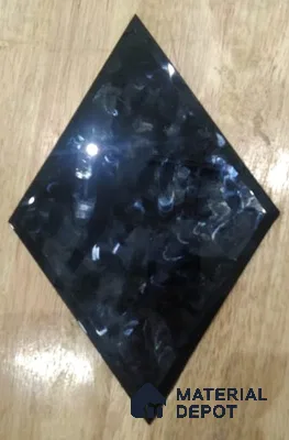 TL 03424 A Black Mosaic 195 x 175 mm Glass Tile (Sample)