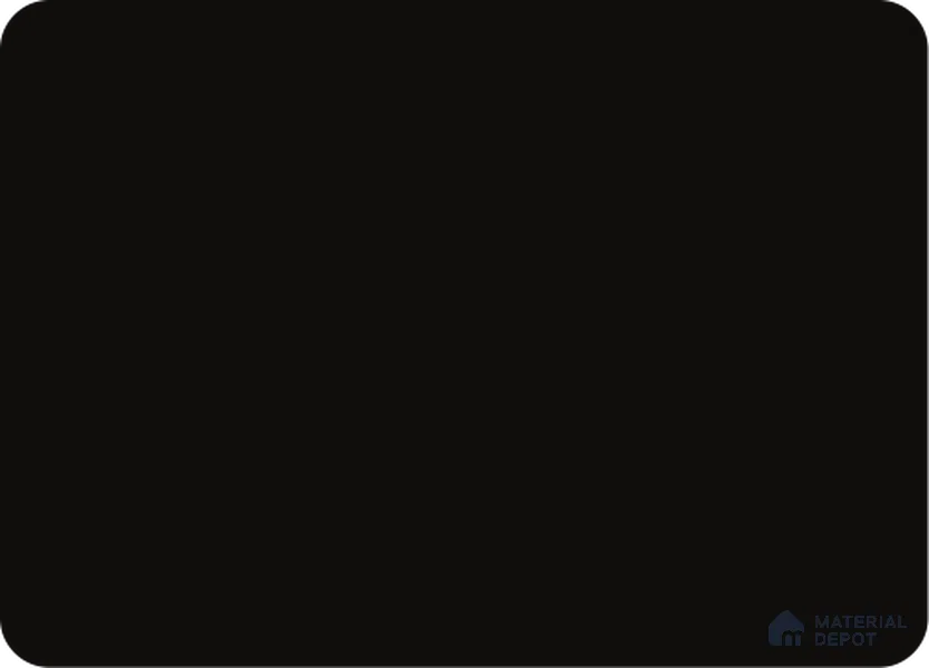 Black Solid Colors Look MT 706 8 ft x 4 ft Matte Finish 6H Anti Scratch Acrylic Laminate - 1.5 mm | Suitable for TV Unit, Wardrobe, Kitchen Cabinets
