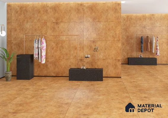 Warm and Inviting Retail Space with Pyramid Theme | Material Depot