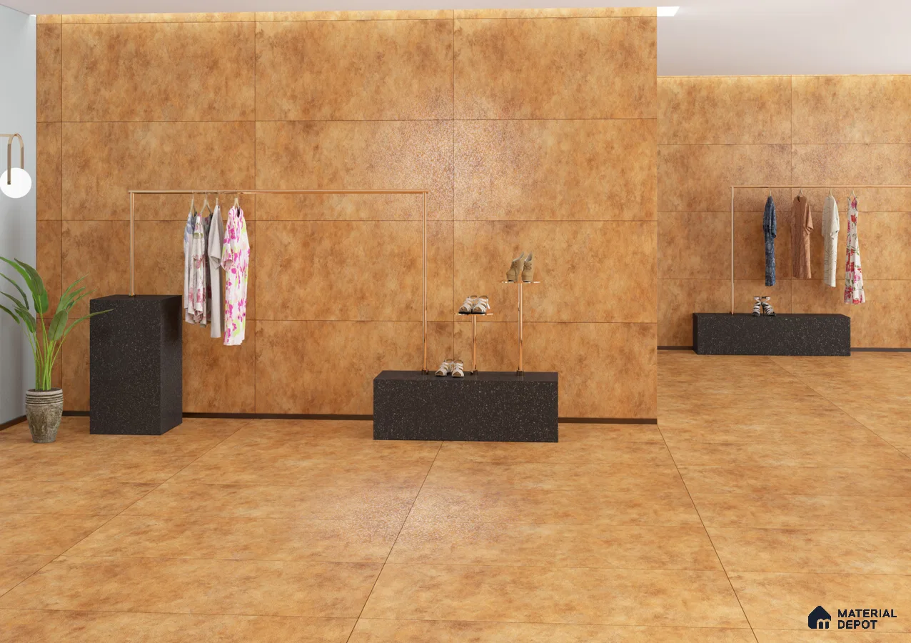Warm and Inviting Retail Space with Pyramid Theme | Material Depot