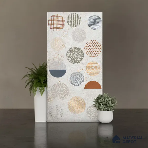 Highlighter Wall Tile TL 06646 Briona Decore 4 ft x 2 ft Vitrified Matte Finish - 9 mm | (Random 1) | Suitable For Bathroom, Accent/Feature Wall, Dining Area