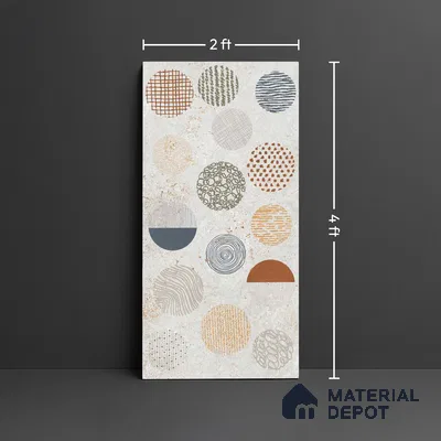 Highlighter Wall Tile TL 06646 Briona Decore 4 ft x 2 ft Vitrified Matte Finish - 9 mm | (Random 1) | Suitable For Bathroom, Accent/Feature Wall, Dining Area