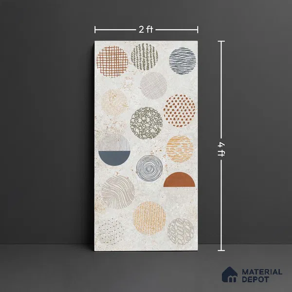 Highlighter Wall Tile TL 06646 Briona Decore 4 ft x 2 ft Vitrified Matte Finish - 9 mm | (Random 1) | Suitable For Bathroom, Accent/Feature Wall, Dining Area
