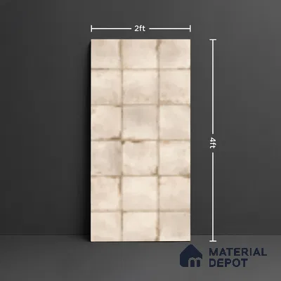 Highlighter Wall Tile TL 06618 D Compass Sand | 4 ft x 2 ft Vitrified Matte Finish - 9 mm | Suitable For Bathroom, Accent/Feature Wall, Balcony