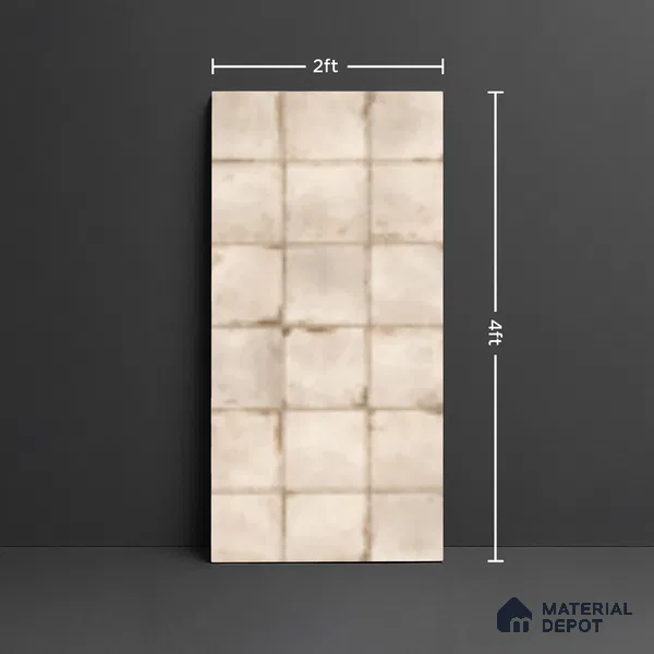 Highlighter Wall Tile TL 06618 D Compass Sand | 4 ft x 2 ft Vitrified Matte Finish - 9 mm | Suitable For Bathroom, Accent/Feature Wall, Balcony