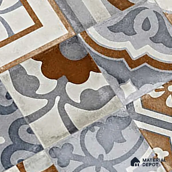 Moroccan Wall Tile TL 06491 Decor Art Brown 4 ft x 2 ft Carving Matte Finish Vitrified Tile - 9 mm | Suitable for Living Room, Bedroom & Bathroom (Sample)