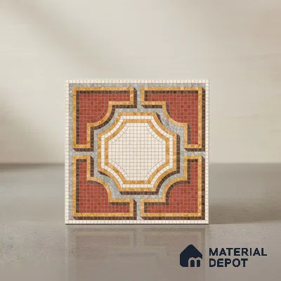 Moroccan Wall & Floor Tile TL 10020 B | CRV-113 | 1 ft x 1 ft Matte Finish Ceramic Tile - 10 mm | Suitable for Bathroom, Kitchen, Dining Area | Please Expect a Slight Variation of Pattern