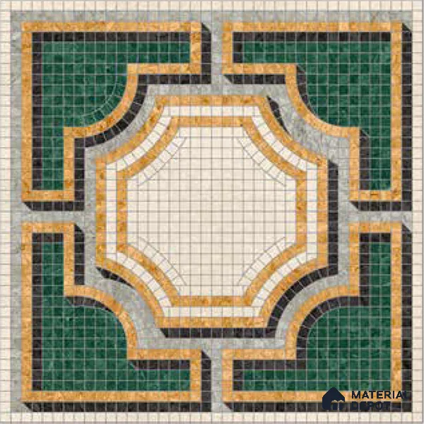 Moroccan Wall & Floor Tile TL 10020 | CRV-112 | 1 ft x 1 ft Matte Finish Ceramic Tile - 10 mm | Suitable for Bathroom, Kitchen, Dining Area | Please Expect a Slight Variation of Pattern