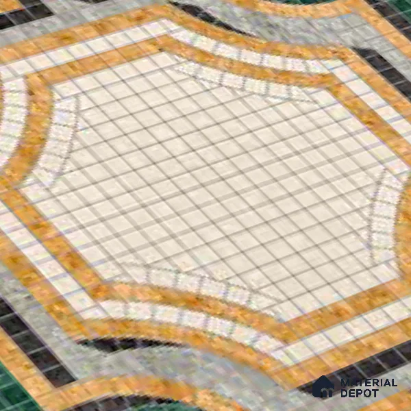 Moroccan Wall & Floor Tile TL 10020 | CRV-112 | 1 ft x 1 ft Matte Finish Ceramic Tile - 10 mm | Suitable for Bathroom, Kitchen, Dining Area | Please Expect a Slight Variation of Pattern