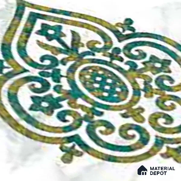 Moroccan Wall & Floor Tile TL 10031 | CRV-78 | 1 ft x 1 ft Matte Finish Ceramic Tile - 10 mm | Suitable for Bathroom, Kitchen, Balcony | Please Expect a Slight Variation of Pattern