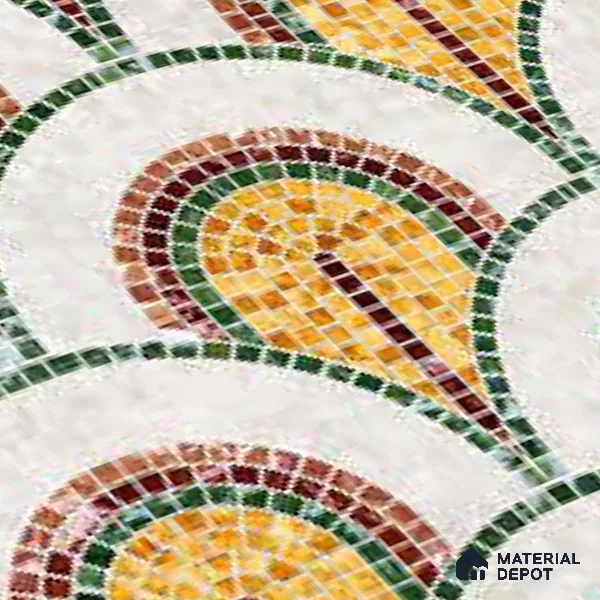 Moroccan Wall & Floor Tile TL 10042 B | CRV-98 | 1 ft x 1 ft Matte Finish Ceramic Tile - 10 mm | Suitable for Bathroom, Kitchen, Balcony | Please Expect a Slight Variation of Pattern