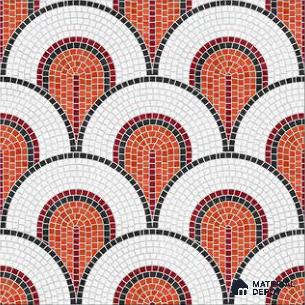 Moroccan Wall & Floor Tile TL 10042 | CRV-97 | 1 ft x 1 ft Matte Finish Ceramic Tile - 10 mm | Suitable for Bathroom, Kitchen, Balcony | Please Expect a Slight Variation of Pattern