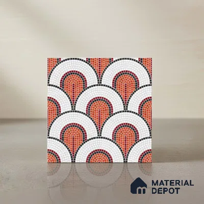 Moroccan Wall & Floor Tile TL 10042 | CRV-97 | 1 ft x 1 ft Matte Finish Ceramic Tile - 10 mm | Suitable for Bathroom, Kitchen, Balcony | Please Expect a Slight Variation of Pattern