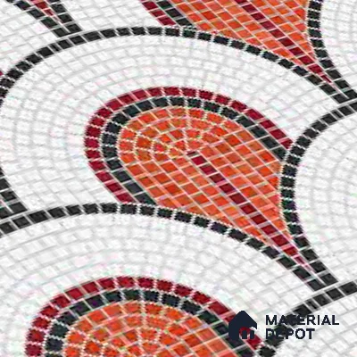 Moroccan Wall & Floor Tile TL 10042 | CRV-97 | 1 ft x 1 ft Matte Finish Ceramic Tile - 10 mm | Suitable for Bathroom, Kitchen, Balcony | Please Expect a Slight Variation of Pattern