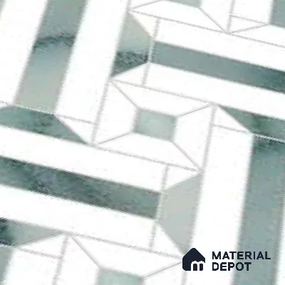 Moroccan Wall & Floor Tile TL 10033 | CRV-82 | 1 ft x 1 ft Matte Finish Ceramic Tile - 10 mm | Suitable for Bathroom, Kitchen, Balcony | Please Expect a Slight Variation of Pattern