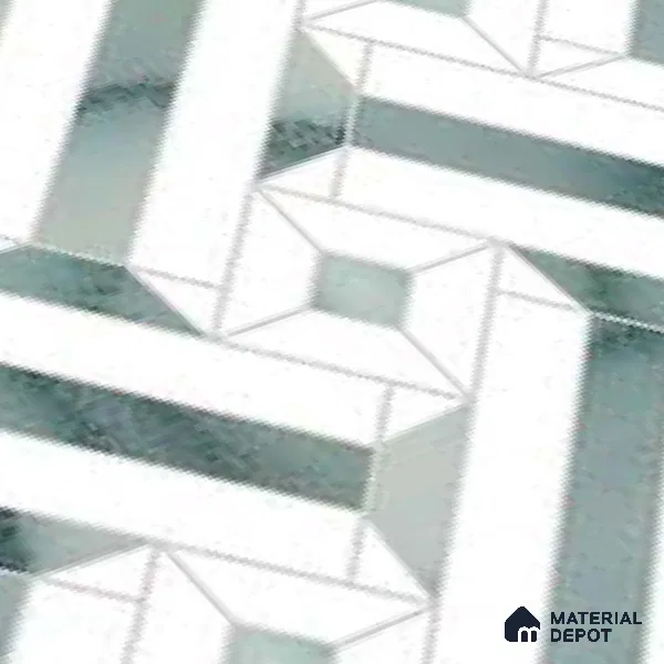 Moroccan Wall & Floor Tile TL 10033 | CRV-82 | 1 ft x 1 ft Matte Finish Ceramic Tile - 10 mm | Suitable for Bathroom, Kitchen, Balcony | Please Expect a Slight Variation of Pattern