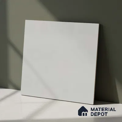 Plain Floor & Wall Tile TL 06606 C 2 ft x 2 ft Grey Vitrified Matte Finish Tile - 9 mm | Ideal for Living Room,Bedroom,Bathroom,Kitchen | Please Expect a Slight Variation of Pattern