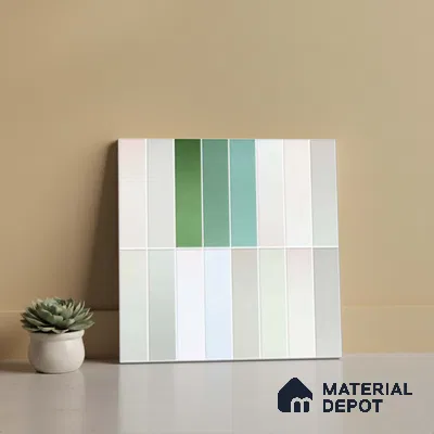 Wall Tile TL 10011 | CRV-101 | 1 ft x 1 ft  Matte Finish Ceramic Tile - 10 mm | Suitable for Kitchen, Bathroom & Dining Area | Please Expect a Slight Variation of Pattern