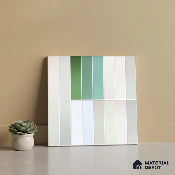 Wall Tile TL 10011 | CRV-101 | 1 ft x 1 ft  Matte Finish Ceramic Tile - 10 mm | Suitable for Kitchen, Bathroom & Dining Area | Please Expect a Slight Variation of Pattern