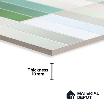 Wall Tile TL 10011 | CRV-101 | 1 ft x 1 ft  Matte Finish Ceramic Tile - 10 mm | Suitable for Kitchen, Bathroom & Dining Area | Please Expect a Slight Variation of Pattern