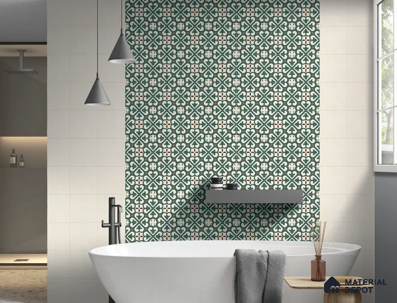 Plain Wall Tile TL 06445 G Vintagia Retro Sand 8 x 8 inch Ceramic Matte Finish - 10 mm  | Suitable for Accent / Feature Walls, Bathroom, Kitchen Wall & Backsplashes (Sample)