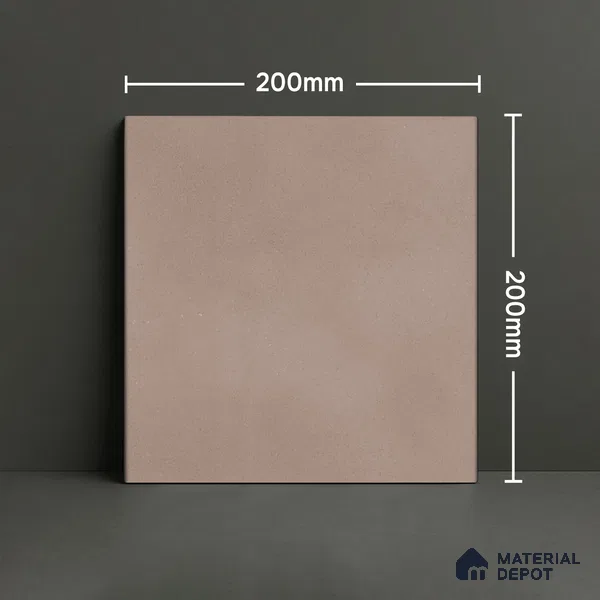Plain Wall Tile TL 06447 B Vintagia Retro Peach 8 x 8 inch Ceramic Matte Finish - 10 mm  | Suitable for Accent / Feature Walls, Bathroom, Kitchen Wall & Backsplashes (Sample)