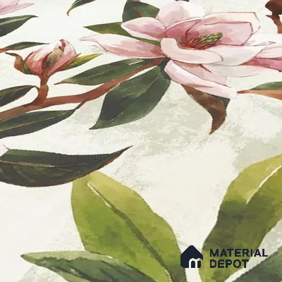 Subway Floral Wall Tile TL 06432 B Coastal Lilac Fiore 8 x 8 inch Ceramic Matte Finish - 10 mm | 8 Random Design | Suitable for Accent / Feature Walls, Bathroom, Kitchen Wall & Backsplashes (Sample)