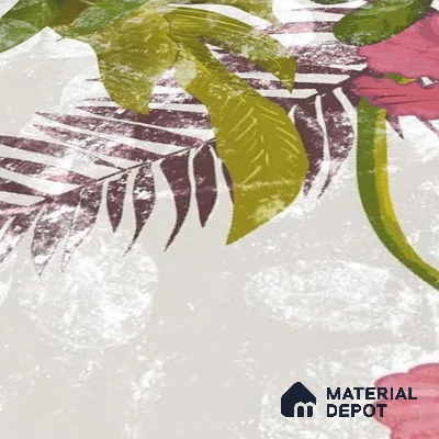 Subway Floral Wall Tile TL 06432 G Coastal Lilac Selva 8 x 8 inch Ceramic Matte Finish - 10 mm | 16 Random Design | Suitable for Accent / Feature Walls, Bathroom, Kitchen Wall & Backsplashes (Sample)