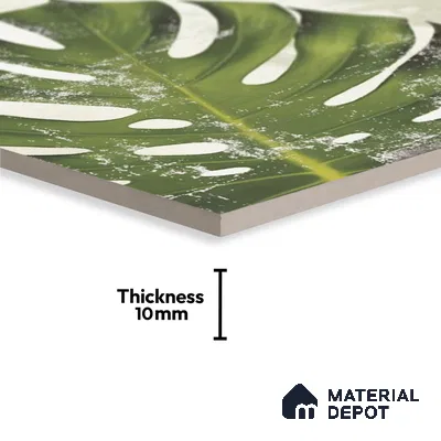 Subway Floral Wall Tile TL 06432 Coastal Lilac Amazonia 8 x 8 inch Ceramic Matte Finish - 10 mm | 12 Random Design | Suitable for Accent / Feature Walls, Bathroom, Kitchen Wall & Backsplashes (Sample)