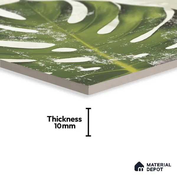 Subway Floral Wall Tile TL 06432 Coastal Lilac Amazonia 8 x 8 inch Ceramic Matte Finish - 10 mm | 12 Random Design | Suitable for Accent / Feature Walls, Bathroom, Kitchen Wall & Backsplashes (Sample)