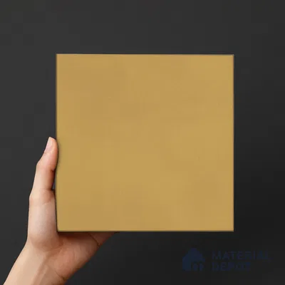 Plain Wall & Floor Tile TL 06442 D Vintagia Retro Gold 8 x 8 inch Ceramic Matte Finish - 10 mm  | Suitable for Accent / Feature Walls, Bathroom, Kitchen Wall & Backsplashes (Sample)
