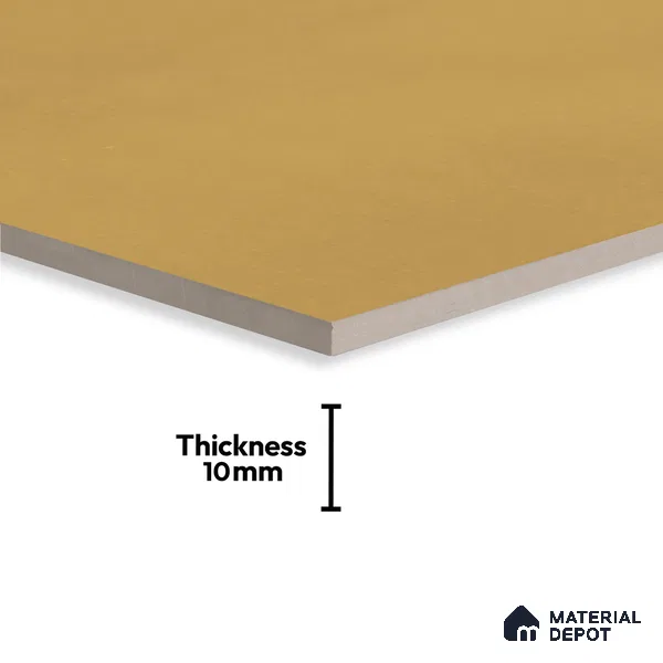 Plain Wall & Floor Tile TL 06442 D Vintagia Retro Gold 8 x 8 inch Ceramic Matte Finish - 10 mm  | Suitable for Accent / Feature Walls, Bathroom, Kitchen Wall & Backsplashes (Sample)